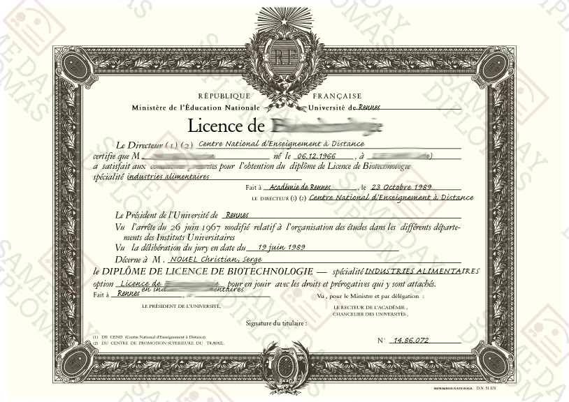 Achat de diplôme en France